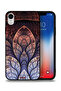 غطاء حماية لجهاز Apple iPhone XR بتصميم زهور كسورية تجريدية