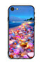 غطاء حماية لجهاز Apple iPhone 8 برسومات أحجار فنية - 2