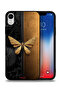 غطاء حماية لجهاز Apple iPhone XR بتصميم فراشة فولاذية