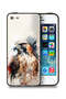 غطاء حماية لجهاز Apple iPhone 5/5s/SE بتصميم فن تجريدي للنسر