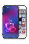 غطاء حماية Apple iPhone 7 بتصميم قلوب مائية