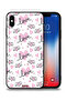 جراب حماية لجهاز Apple iPhone XS Max بنمط فني للحب والقلب