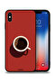 جراب حماية لجهاز Apple iPhone XS بتصميم فن فنجان القهوة