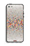 غطاء حماية لجهاز Apple iPhone 5/5s/SE بنقشة زهور صغيرة وفن تجريدي - 2