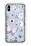 غطاء حماية لهاتف Apple iPhone XS Max بنقشة فراشات وزهور - 2