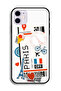 غطاء حماية لجهاز Apple iPhone 12 - ملصق باريس - 2