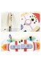 Rocket Busy Board for Toddlers – Montessori Wooden Sensory Toy for Kids Age 3+ - 3