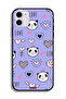 غطاء حماية لجهاز Apple iPhone 12 بتصميم Love And Panda Doodle - 2