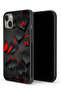 جراب حماية لجهاز Apple iPhone 13 mini بنقشة قلوب وفراشات