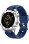 Xcell Elite6 Smartwatch, 1.52" HD, BT Calling, Wireless Charging, SpO₂, IP67, Silver/Blue Strap - 3