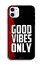 جراب حماية لجهاز Apple iPhone 12 - Good Vibes فقط - 2