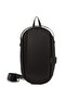Men's Black USB Outlet Cross Strap Shoulder and Waist Bag - 3