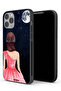 جراب حماية لجهاز Apple iPhone 12 Pro Max بتصميم فتاة وقمر