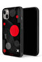 جراب حماية لجهاز Apple iPhone 13 mini بنمط دائري ومتقاطع