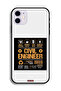 جراب حماية لجهاز Apple iPhone 12 - ملصق مهندس مدني - 2