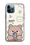 جراب حماية لجهاز Apple iPhone 12 Pro بتصميم دب مبتسم - 2