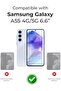 Clear Case for Samsung A55, Shockproof Phone Cover, Non-Yellowing - 2
