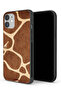 غطاء حماية لجهاز Apple iPhone 12 بتصميم جلد الزرافة