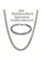 316 L Necklace Bracelet Set Guaranteed Not to Tarnish Thick Twisted Steel Chain - 2