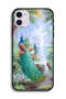 غطاء حماية لجهاز Apple iPhone 12 بتصميم الطاووس - 2