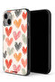 جراب حماية لجهاز Apple iPhone 13 mini بتصميم قلوب فنية