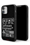 Apple iPhone 11 Protective Case Software Engineer Sticker