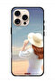غطاء حماية لجهاز Apple iPhone 16 Pro Max بتصميم قبعة فتاة واقفة