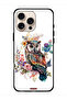 غطاء حماية لجهاز Apple iPhone 16 Pro Max بتصميم بومة فنية تجريدية