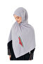 Polyster Gray Color Shawl Palestine Map Embroidered with Watermelon Colors S100036 - 3