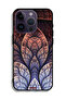 غطاء حماية لجهاز Apple iPhone 14 Pro بتصميم زهور كسورية تجريدية - 2