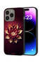 غطاء حماية لجهاز Apple iPhone 15 Pro Max بتصميم زهور تجريدية