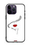 جراب حماية لجهاز Apple iPhone 14 Pro Max بتصميم وجه فتاة - 2