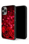 جراب حماية لجهاز Apple iPhone 14 Pro Max بتصميم زهور على شكل قلب وفن تجريدي