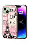 Apple iPhone 15 Plus Protective Case Cover Paris Love