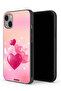جراب حماية لجهاز Apple iPhone 13 mini برسومات قلوب جميلة