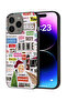 غطاء حماية لجهاز Apple iPhone 15 Pro Max مع ملصقات أصلية