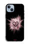 جراب حماية لهاتف Apple iPhone 14 Plus على شكل قلب لامع - 2