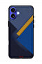 غطاء حماية جلدي بتصميم مثلثات لهاتف Apple iPhone 16 Plus