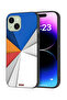 Apple iPhone 15 Plus Protective Case Cover Material Matches Abstract Art