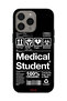 غطاء حماية لجهاز Apple iPhone 15 Pro Max ملصق طالب الطب - 2