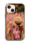 غطاء حماية لجهاز Apple iPhone 13 mini بتصميم فتاة قبعة مزينة بالزهور - 2