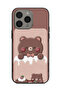 غطاء حماية لجهاز Apple iPhone 15 Pro Max بتصميم دب الفراولة - 2