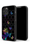 غطاء حماية لجهاز Apple iPhone 13 Pro بنقشة فراشات ملونة