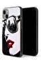 جراب حماية لجهاز Apple iPhone 13 mini بتصميم وجه فتاة وفن تجريدي