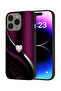 غطاء حماية لجهاز Apple iPhone 15 Pro بتصميم قلب ماسي