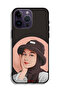 جراب حماية لجهاز Apple iPhone 14 Pro Max بتصميم فتاة قبعة لطيفة - 2