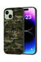 Apple iPhone 15 Plus Protective Case Cover Camouflage Wooden Pattern