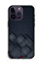 غطاء حماية لجهاز Apple iPhone 14 Pro Max بنقشة مربعات على القماش - 2