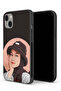 جراب حماية لجهاز Apple iPhone 13 mini بتصميم فتاة قبعة لطيفة ورسم فني