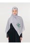 Polyster Gray Color Shawl Palestine Olive Branch Colorful Embroidered S100037 - 2